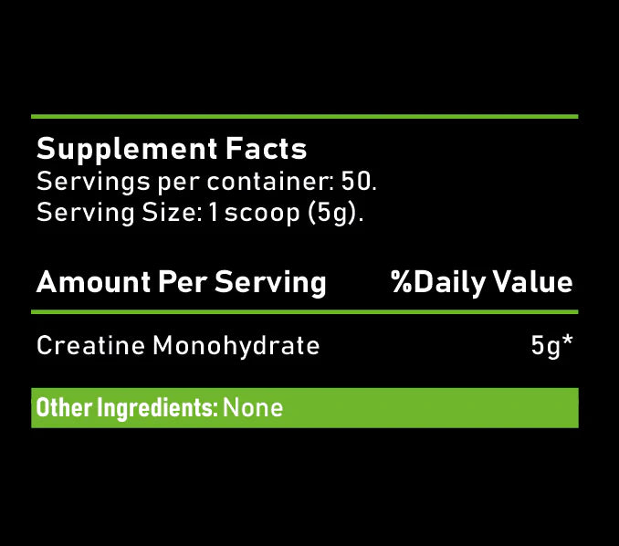 100% Pure Micronised Creatine Monohydrate